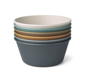 Liewood Irene Schüssel 6er - Pack - blau multi mix